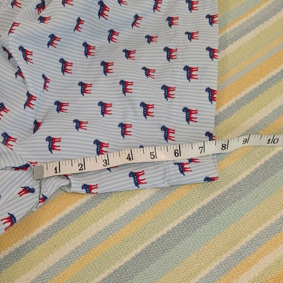 ⭐ Southern Proper Patriotic Dog Print Swim Trunks Shorts Size Small - Picture 5 of 8